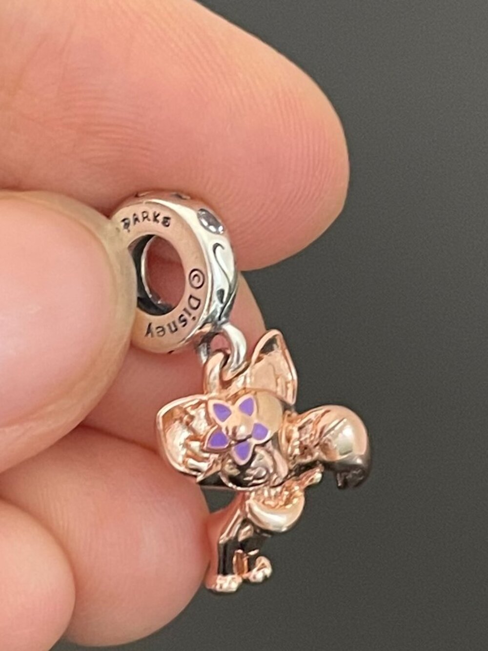 Authentic PANDORA Disney Hkdl - Linabell Charm Rose Gold-Plated